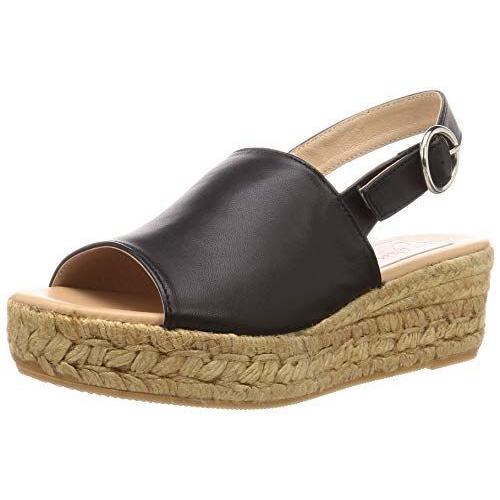 お気にいる ガイモ エスパドリーユウェッジサンダル カバード厚底サンダル レディース Blk 24 0 Cm 2e 人気が高い Www Doctor Plan Com