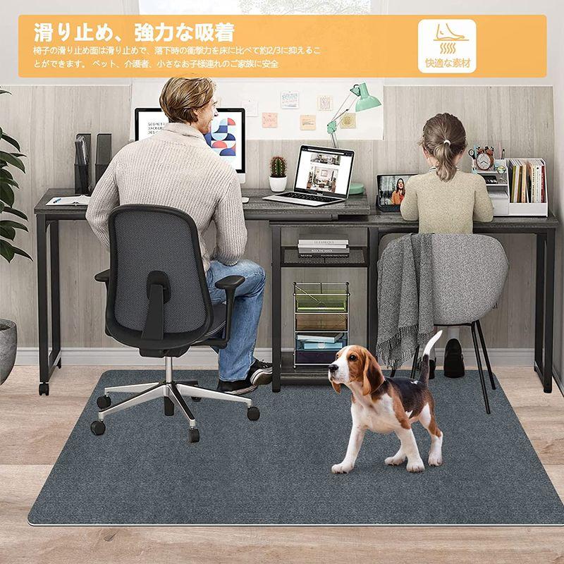 逆輸入 チェアマット 保護マット 90×120cm 厚さ4mm マット 滑り止め チェア マット カーペット 対応 (約)90×140cm 厚み 約4mm マット