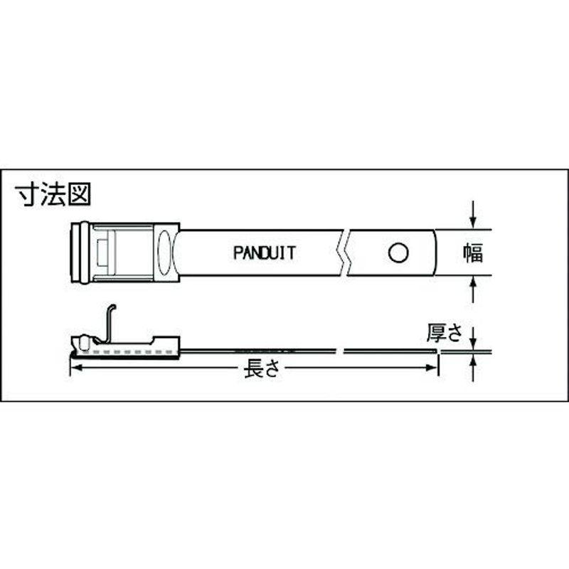 パンドウイット　MS(バックルロック式)ステンレススチールバンド　SUS316　MS6W50T15-L6