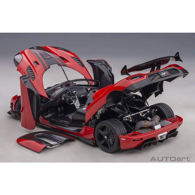 国内配送 AUTOart 1/18 ケーニグセグ アゲーラ RS レッド/カーボンブラック 完成品 79022