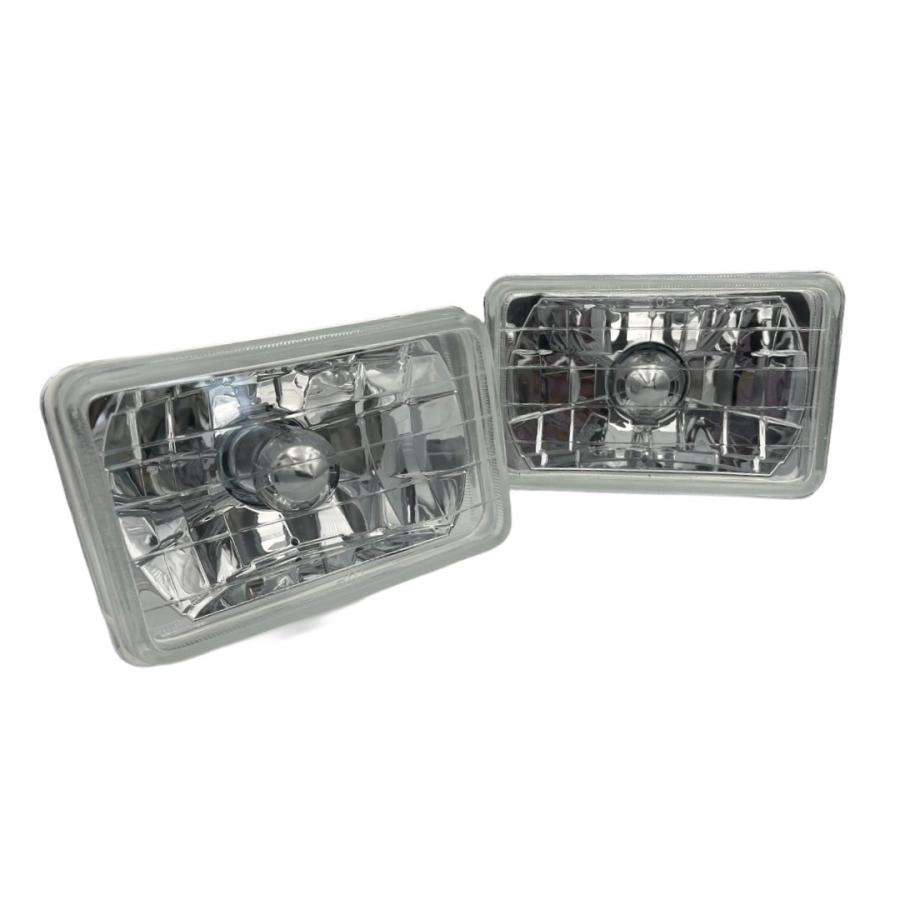 ランクル 60 角目 ライト クリスタル ヘッド ランプ 規格型 4灯車