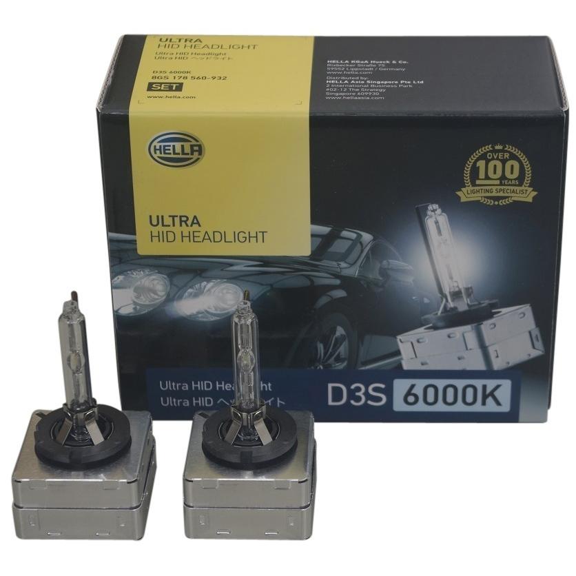 HELLA ULTRA HIDバルブ 純正交換タイプ 左右セット D3S 6000K 8GS178 