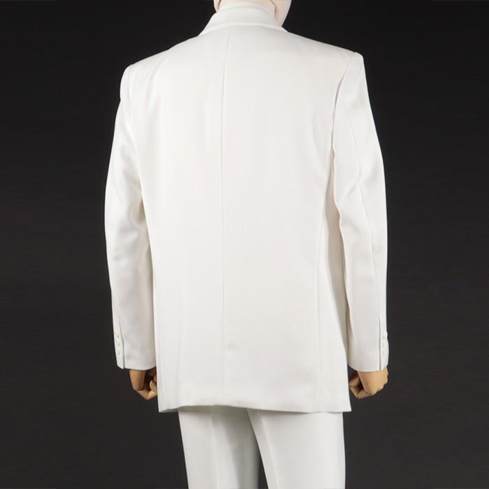 ステージ　衣装　ダンス用 ホワイトジャケット 白 ホワイト ジャケット メンズ 男性 シングル やざわ ゴルフ