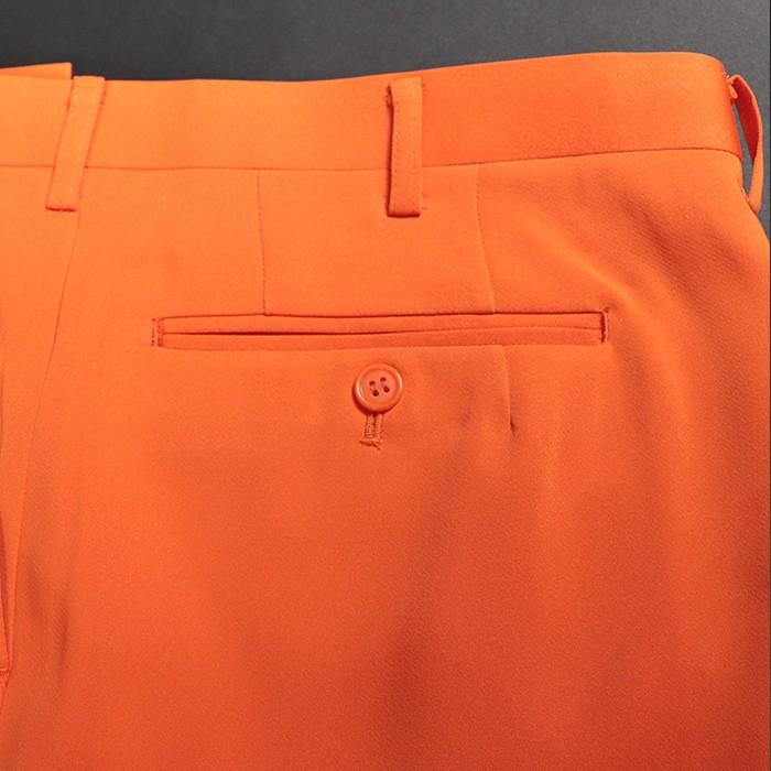 セット割 カラースーツ ダブル オレンジ ステージ衣装 カラオケ衣装