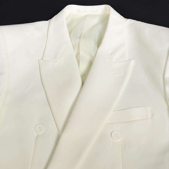 セット割 カラースーツ ダブル アイボリー ステージ衣装 カラオケ衣装