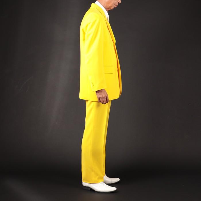 セット割 カラースーツ シングル イエロー 黄色 ステージ衣装 カラオケ