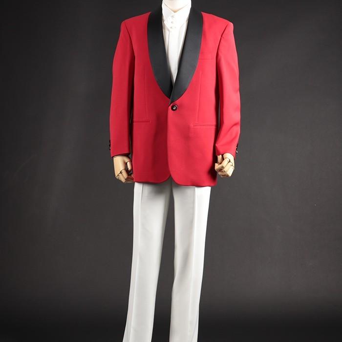 ステージ衣装 カラオケ衣装 メンズ 男性 ジャケット レッド 赤