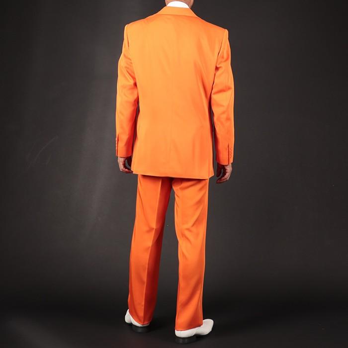 セット割 カラースーツ シングル オレンジ ステージ衣装 カラオケ衣装