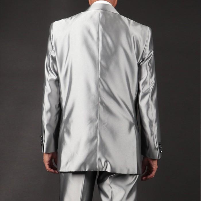 ステージ衣装 カラオケ衣装 メンズ 男性 ジャケット シルバー 銀色