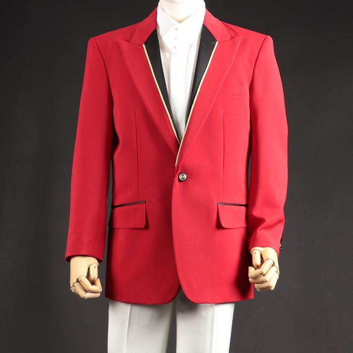 ステージ衣装 カラオケ衣装 メンズ 男性 ダンス レッド 赤 ジャケット