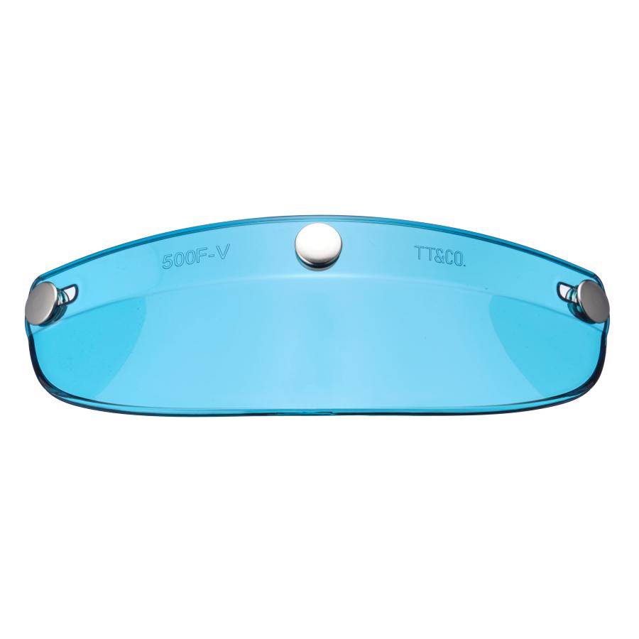 TT&CO. FIRST VISOR エメラルドブルー ジェットヘルメット バイザー