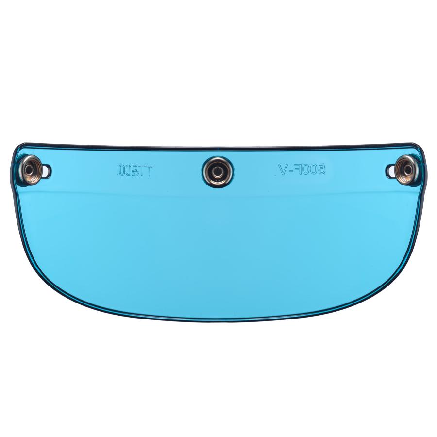 TT&CO. FIRST VISOR エメラルドブルー ジェットヘルメット バイザー