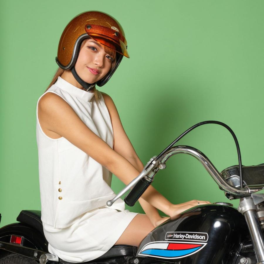 TT&CO. FIRST VISOR アイボリー ジェットヘルメット バイザー フル