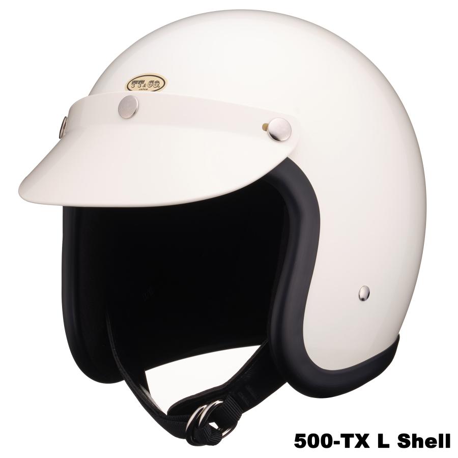 TT&CO ジェットヘルメット S/M アイボリー TT&CO. FIRST VISOR アイボリー ジェットヘルメット バイザー フル