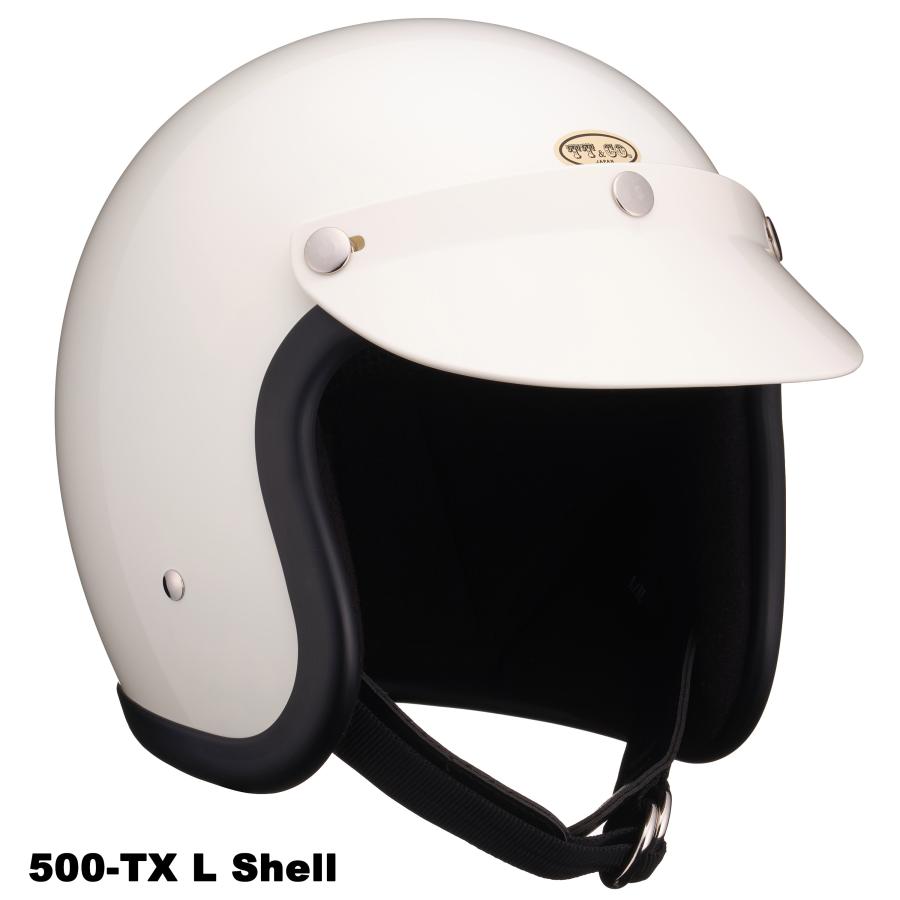 TT&CO. FIRST VISOR アイボリー ジェットヘルメット バイザー フル