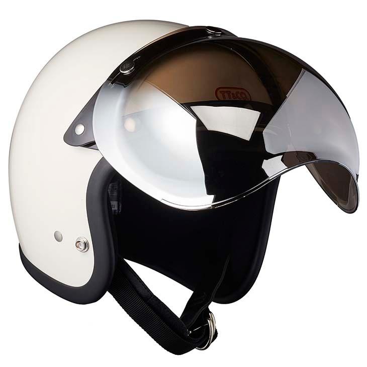 バブルシールド クリアミラー ジェットヘルメット フルフェイス ビンテージ 夜間使用可能 :bscm:TTCO.Yahoo!店 - 通販 -  Yahoo!ショッピング