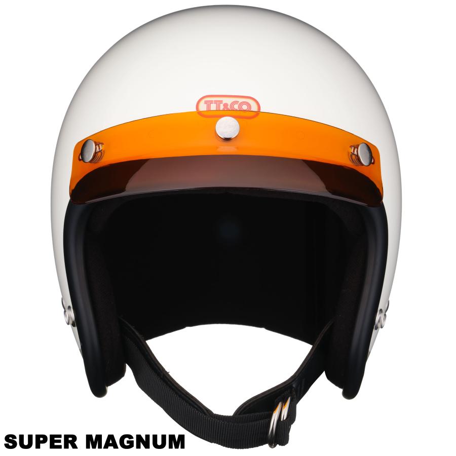 TT&CO. スーパーマグナム 専用バイザー アンバー ジェットヘルメット