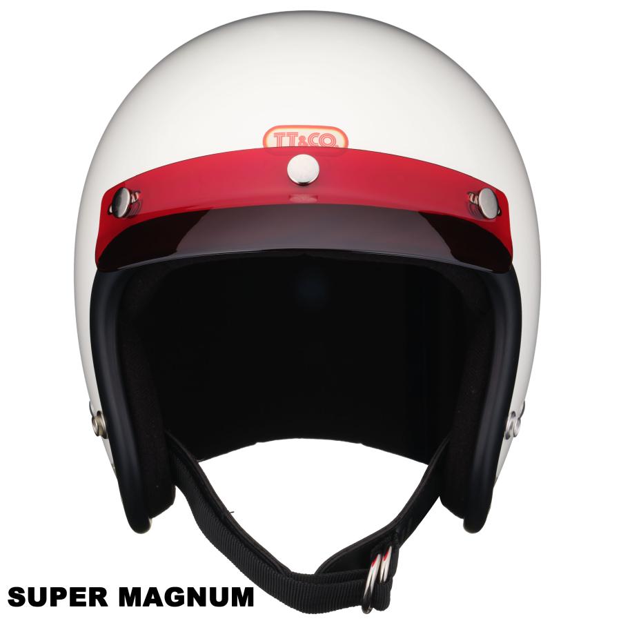 tt and co ヘルメット バイザー シールド TT&CO. シールド付きミニバイザー 未塗装 ブラック/ライトスモーク