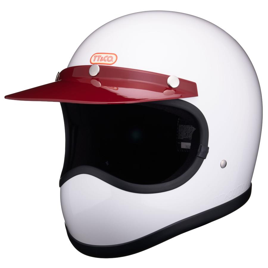 TT&CO. トゥーカッター 専用バイザー レッド ジェットヘルメット