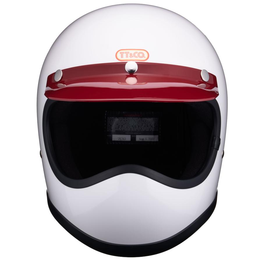 TT&CO. トゥーカッター 専用バイザー レッド ジェットヘルメット