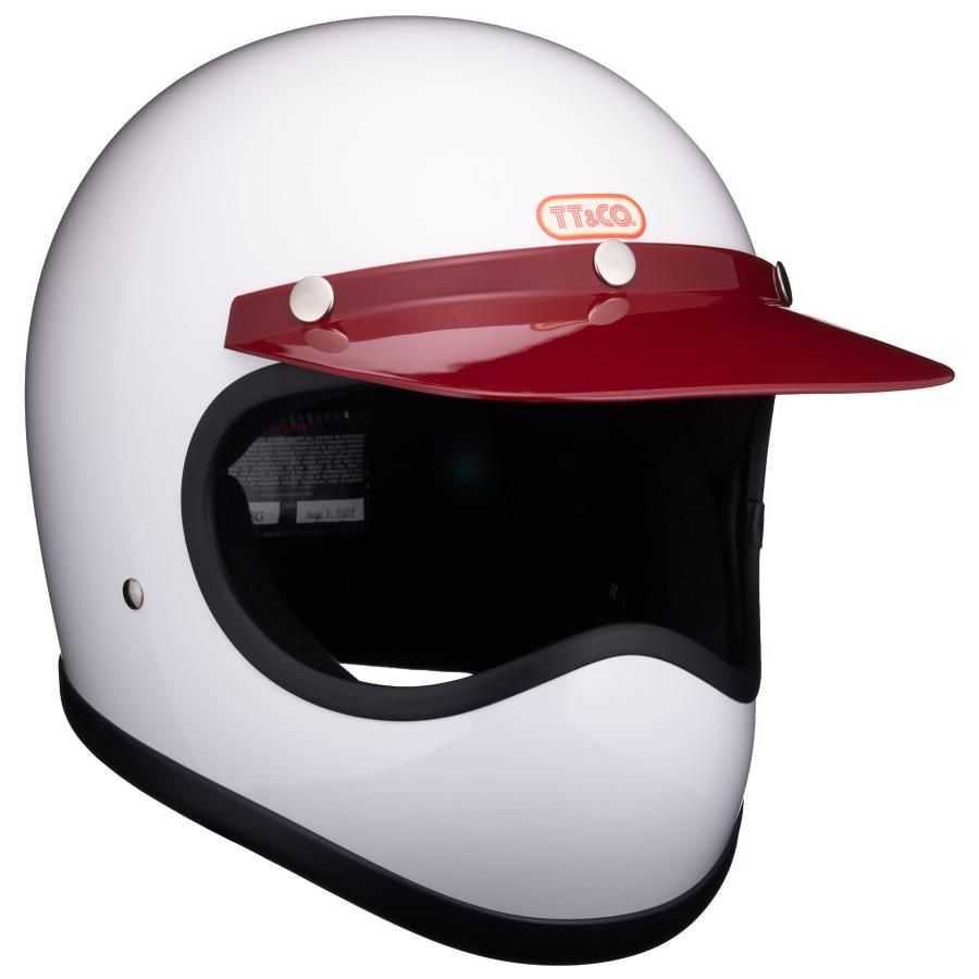 TT&CO. トゥーカッター 専用バイザー レッド ジェットヘルメット