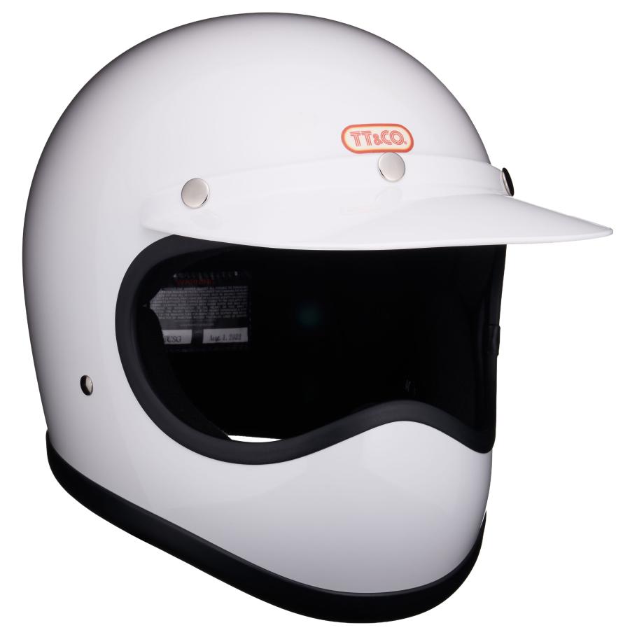 TT&CO. トゥーカッター 専用バイザー ホワイト ジェットヘルメット