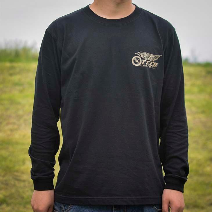 フライングホイール　L/S 　Tシャツ　ブラック｜ttandco