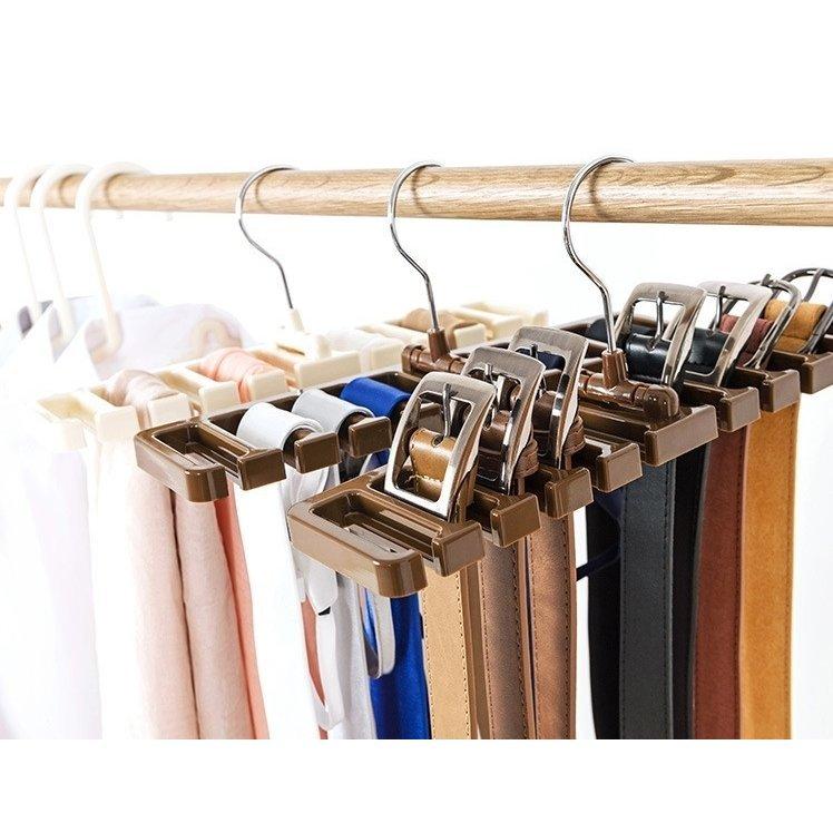 ベルト収納ハンガー 10本収納 ネクタイ収納ハンガー 吊り下げ シンプル