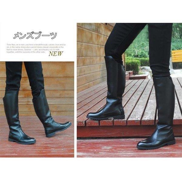 バイクブーツ 革ブーツ ロングブーツ メンズシューズ 冬 ライディングブーツ ステージ用靴 かっこいい 防寒防風 バイク用品 定価