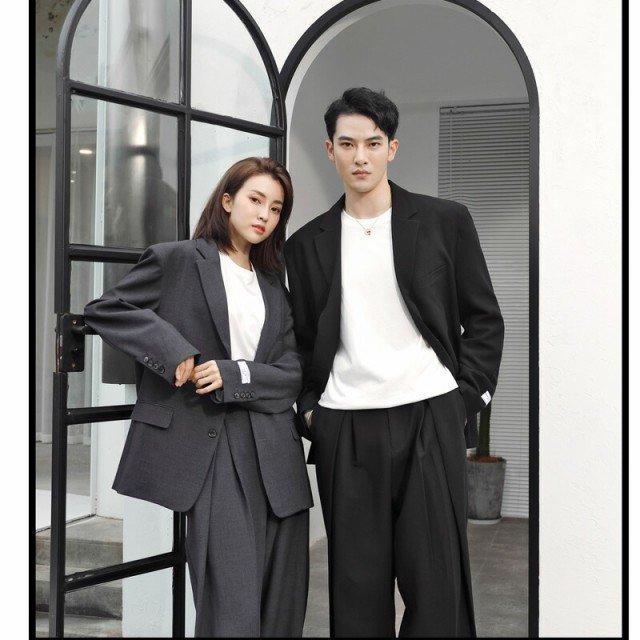 セットアップ メンズ ゆったり 長袖 カジュアルスーツ 上下セット テーラード 韓国 ファッション 秋 冬 春 衣装 モード系 パーティー カ P Ttapストア 通販 Yahoo ショッピング