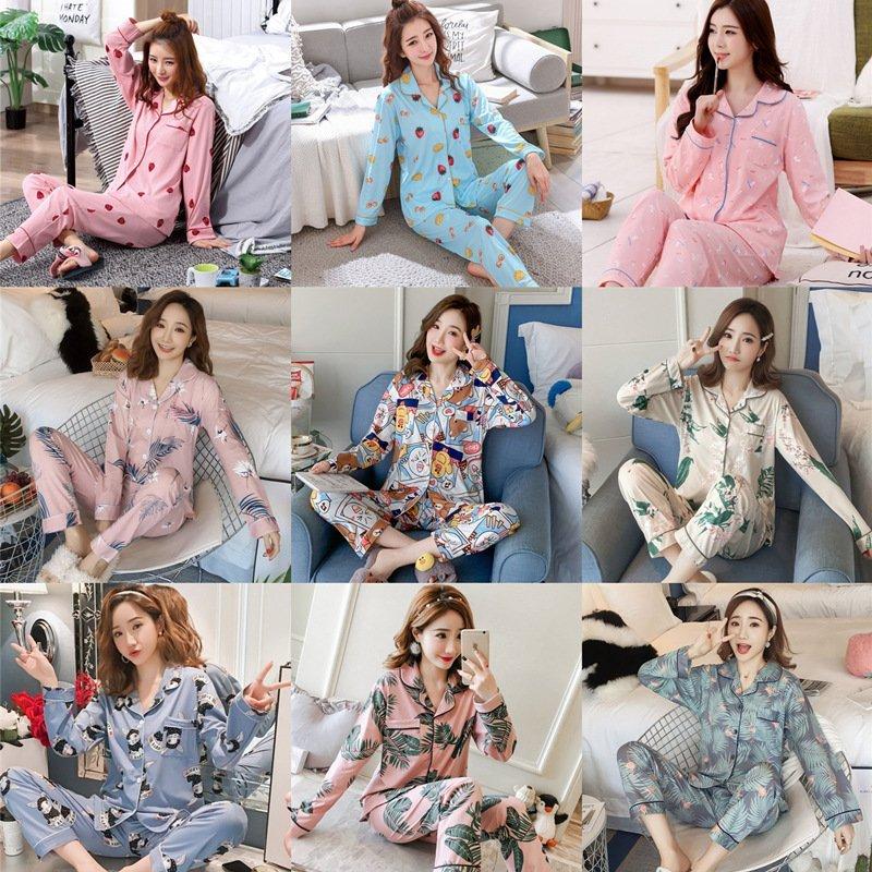 海外輸入 色展開 パジャマ レディース 長袖 かわいい 春 秋 冬 ルームウェア 入院 マタニティ 部屋着 上下2点セット 可愛い ロングパンツ 韓国風 寝巻きカジュアル