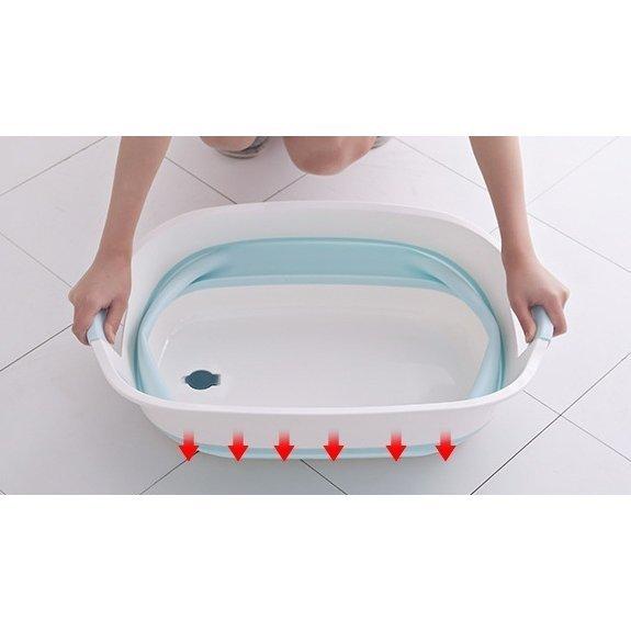 ベビーバス 折り畳み バスタブ 省スペース 収納 持ち運び ベビー 赤ちゃん 新生児 沐浴 お風呂 入浴 浴槽 水抜き穴付き 水遊び 洗濯たらい 洗い Pdfea Ttapストア 通販 Yahoo ショッピング