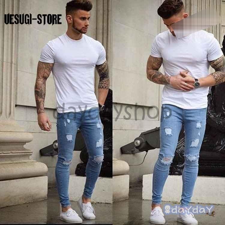 ジョガーパンツ ジーンズ メンズ デニムパンツ コットン パン ダメージ加工 欧米風 個性 カジュアル パンツ おしゃれ 紳士パンツ 春夏秋 P Ttapストア 通販 Yahoo ショッピング