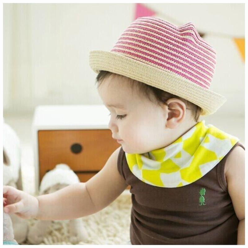 麦わら帽子 ベビー 子供用 キッズ ストローハット ぼうし ハット バイカラー 女の子 男の子 可愛い リゾート ビーチ 海 夏 紫外線対策 かわいい Pf68 Ttapストア 通販 Yahoo ショッピング