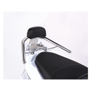 PCX125 / PCX150 用 キタコ製タンデムバックレスト150(シルバー)　スモ-ルクッション　652-1440050_1