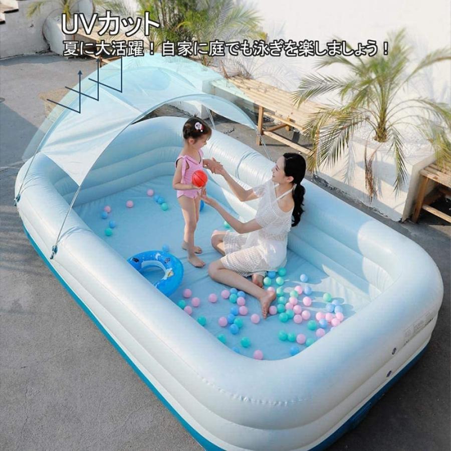 超人気 エアープール 自動膨張 大型プール 子供用プール ビニールプール ベビープール 折り畳み式 コンパクト収納 プール 水遊び 猛暑対策 スイミング 家庭 Heirloomedblog Com