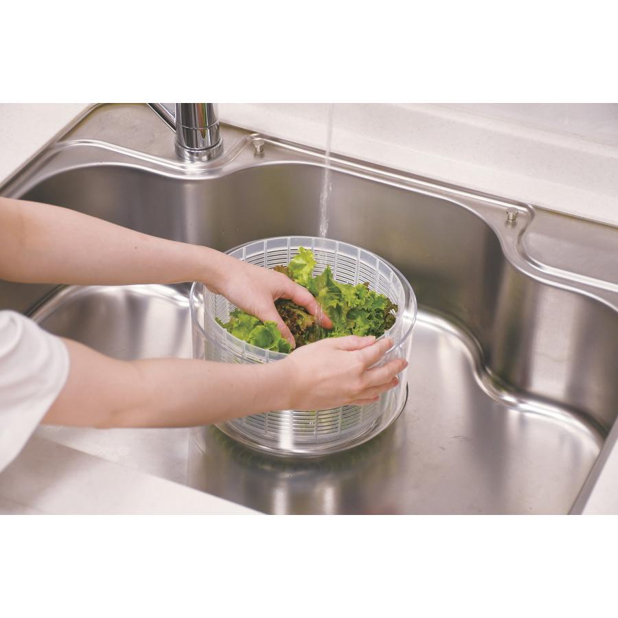 パール金属 ワンプッシュ野菜水切り器 4.2L ガジェコン CC-1152 : TTC