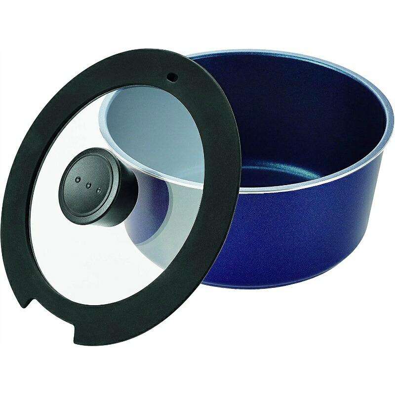 パール金属 スタックプラス ブルーダイヤモンドコートIH対応クック