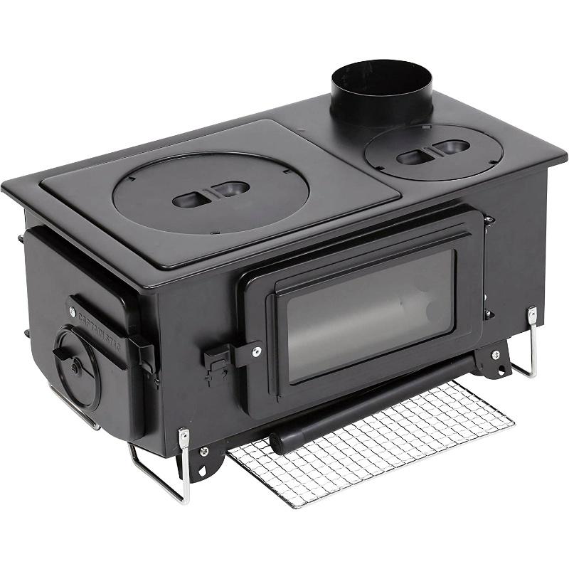 CAPTAIN STAG（キャプテンスタッグ） KAMADO かまど 煙突ガラス窓付角