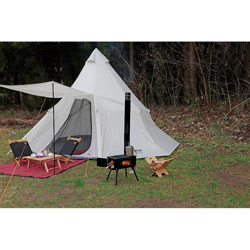 CAPTAIN STAG（キャプテンスタッグ） KAMADO かまど 煙突ガラス窓付角