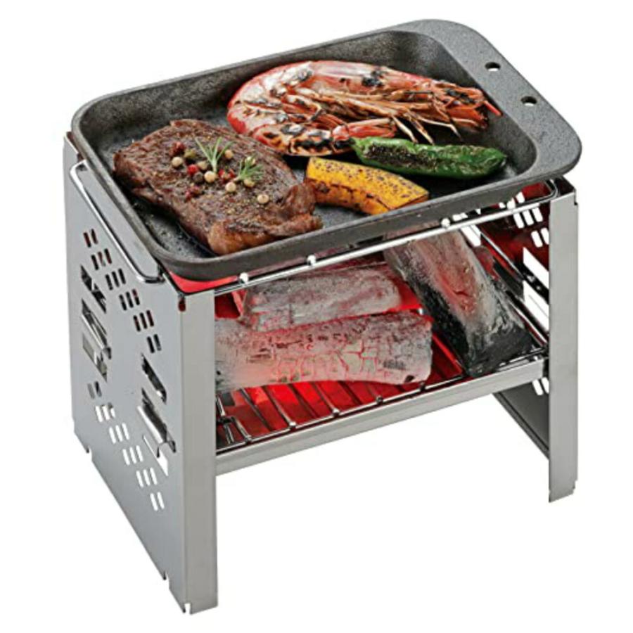 キャプテンスタッグ 鉄板 プレート 鋳物 コンパクトプレート Lサイズ