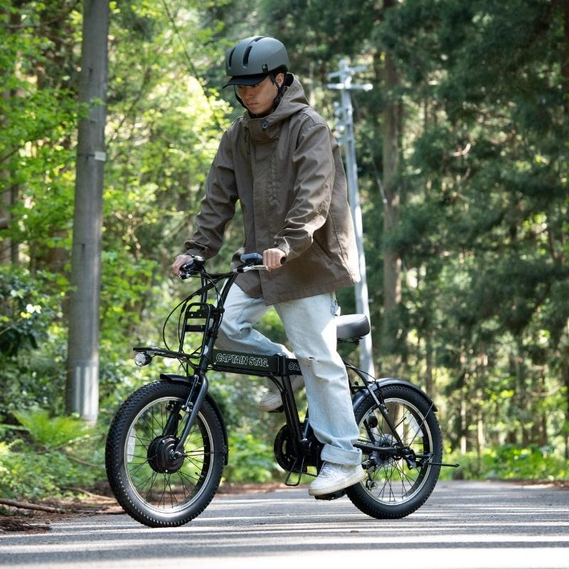 折りたたみ電動アシスト自転車 20インチ（マットブラック） | キャプテンスタッグ | YG-1500 | Joshin webショップ 通販
