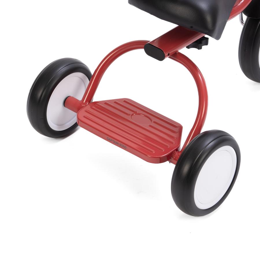キャプテンスタッグ(CAPTAIN STAG) 三輪車 ステッピ三輪車 対象年齢1歳半〜5歳 足載せステップ付 EVAタイヤ 工具不要 組立簡単 レッド YG-1600_6