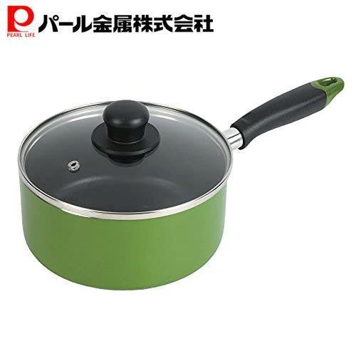 パール金属 ワコートレーディング 片手鍋 18cm ガラス蓋付 ふっ素加工