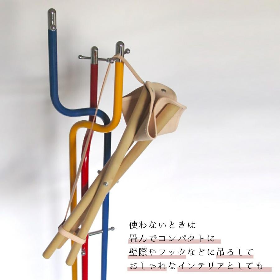 パール金属 NORMARK HUNTING CHAIR レザーシート ベンチ スツール チェア N-7657 北欧 椅子 北欧 チェア おしゃれ 家具 北欧 北欧インテリア 北欧 シンプル モ_5
