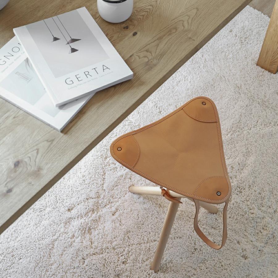 パール金属 NORMARK HUNTING CHAIR レザーシート ベンチ スツール チェア N-7657 北欧 椅子 北欧 チェア おしゃれ 家具 北欧 北欧インテリア 北欧 シンプル モ_9