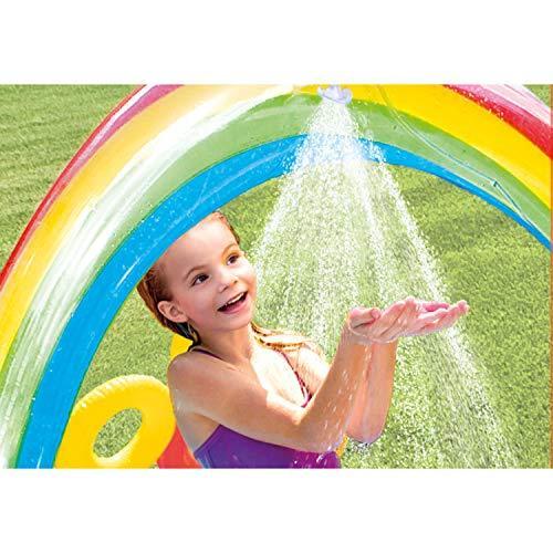 INTEX インテックス プール すべり台 家庭用 子供 レインボーリングプレーセンター 297×193×135cm 57453 ME-7019_4