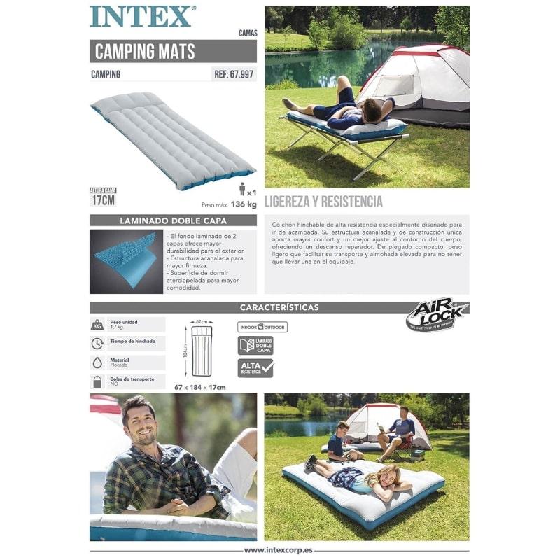 INTEX インテックス キャンピングマット 67×184×17cm エアーベッド