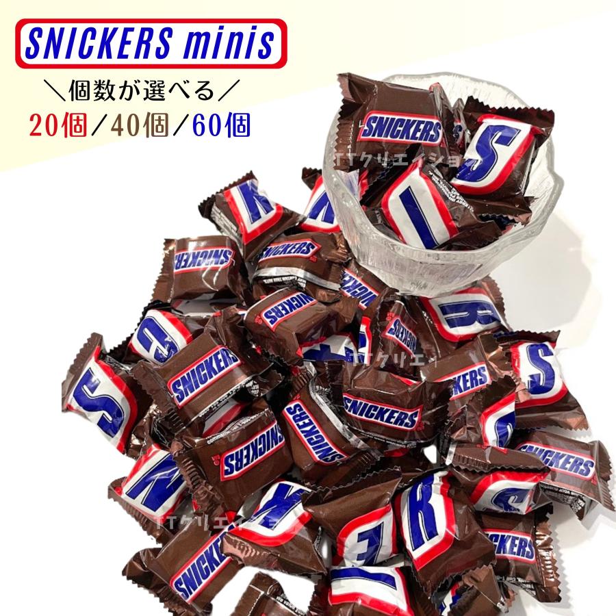 お菓子まとめ売り　アミューズメントお菓子　スニッカーズミニ スニッカーズ ミニ お菓子 チョコレート : TTクリエイション
