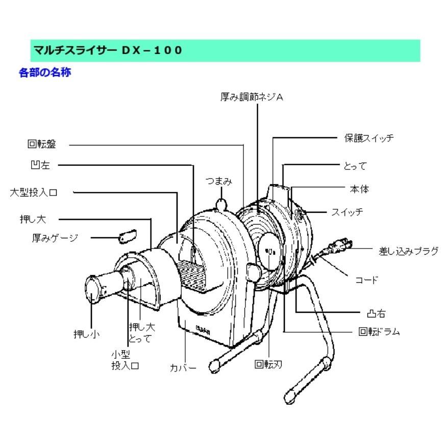 ドリマックス　DREMAX　電動マルチスライサーDX-100